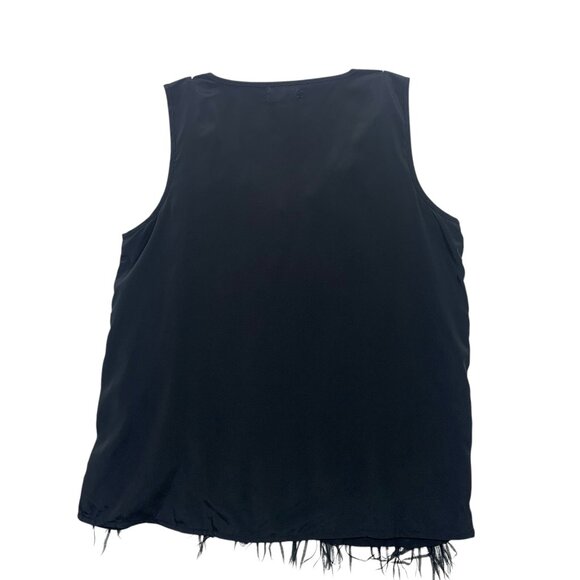 Tank top with fringe black size medium by Soaked in Luxury - Picture 3 of 5